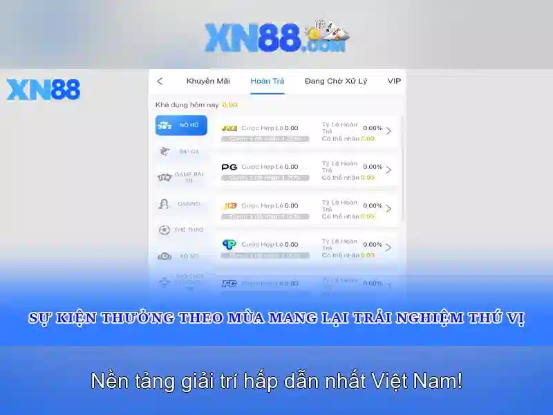 Giao diện nhà cái hoàn hảo